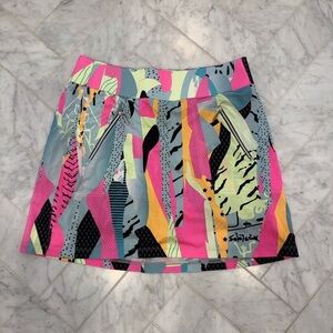 Jamie Sadock golf tennis pickleball Pink Black Mini straight line skort Size 4